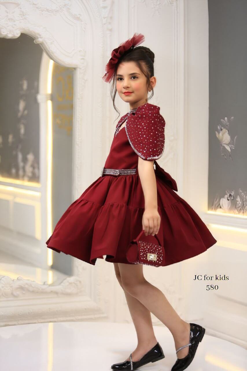 Burgundy Ball Gown Dress