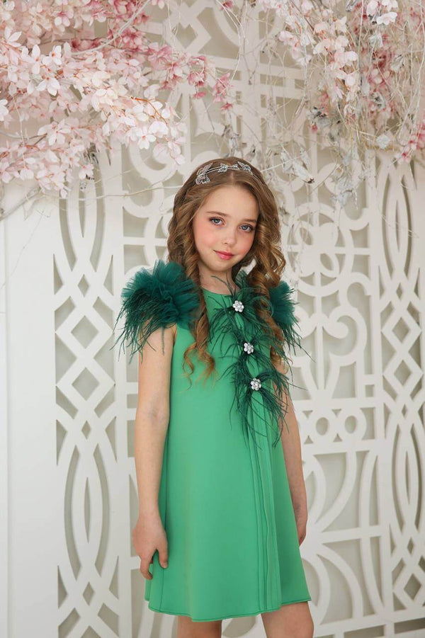 Green Kiddies Dress