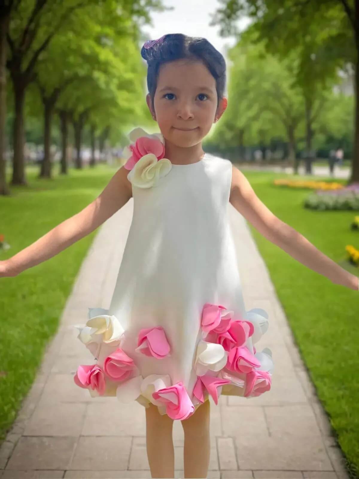 Scuba Flower Girl Dress