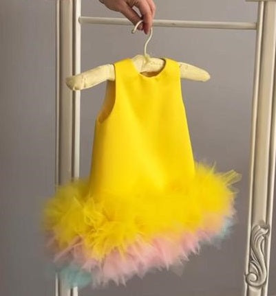 Yellow Rainbow Dress