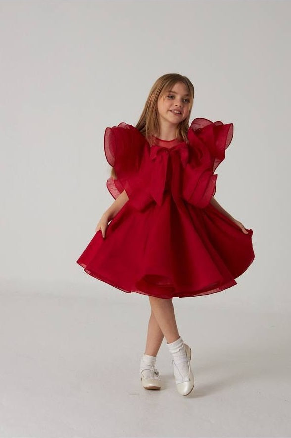 Red Fluffy Dress