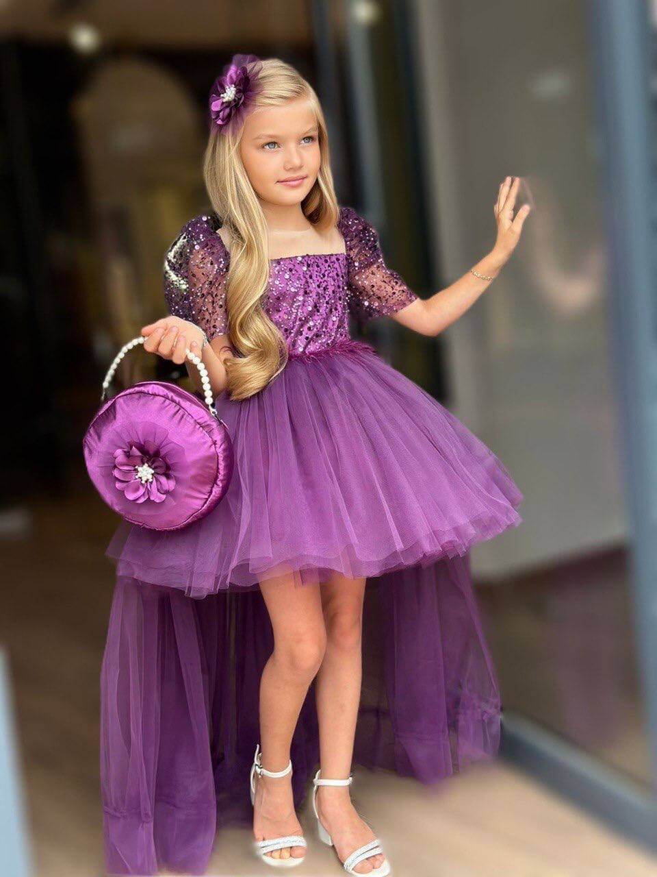 Purple Tulle Dress