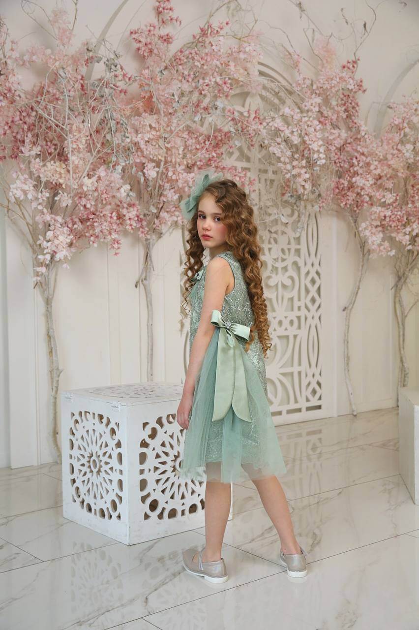 Green Bow Princess Dress