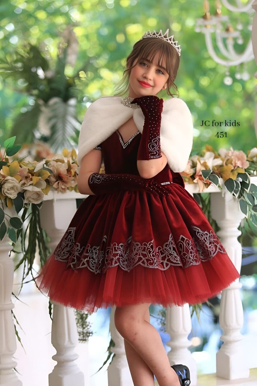 Red Winter Princess Dress