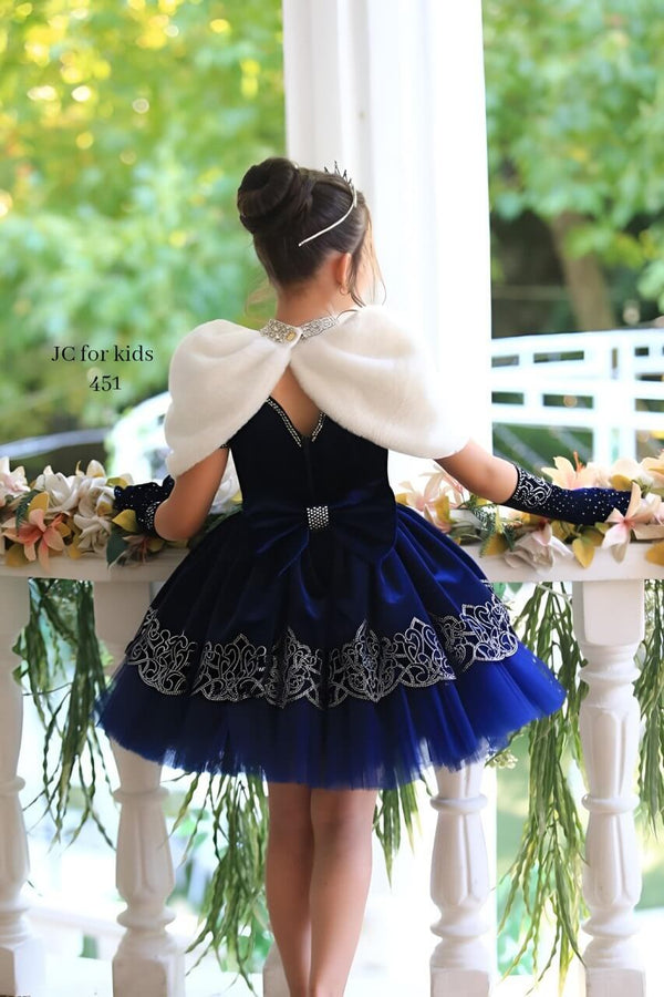 Blue Winter Princess Dress