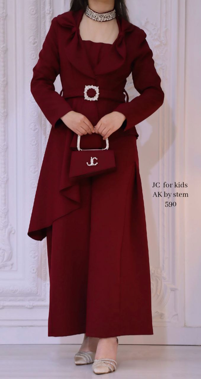 JC Burgundy Suit