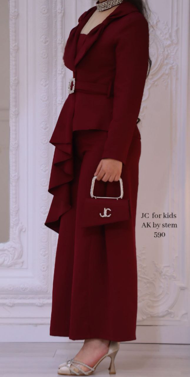 JC Burgundy Suit