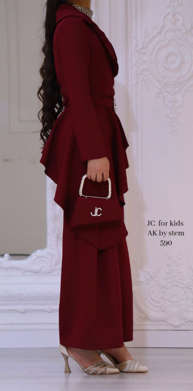 JC Burgundy Suit