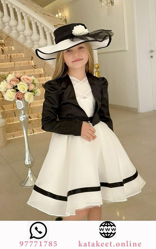 Black & White Dress with Jacket